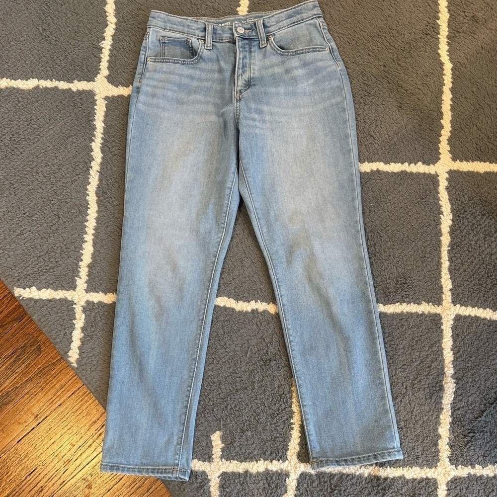 Old Navy High Rise Straight Built In Warm Jeans